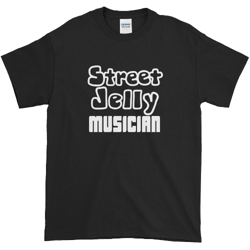 StreetJelly Musician B&W Ultra-Soft Cotton T-Shirt